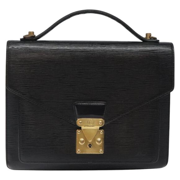 LOUIS VUITTON Epi Monceau 28 Hand Bag Black M52122 - Picture 2 of 13